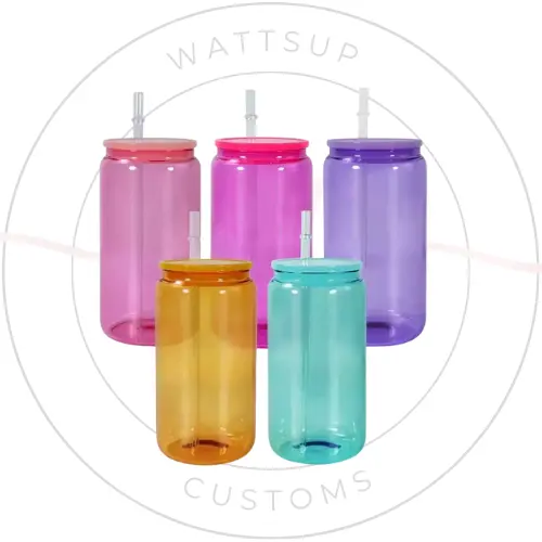 16Oz Glass Jelly Jar–Style Tumbler 1