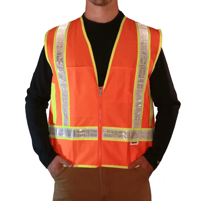 2W International Unisex Class 2 Ansi-Approved Reflective Safety Vest 1