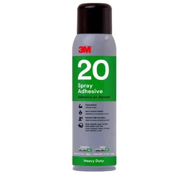 3M Heavy-Duty 20 Spray Adhesive – Clear Formula, 13.8 Oz Can 1