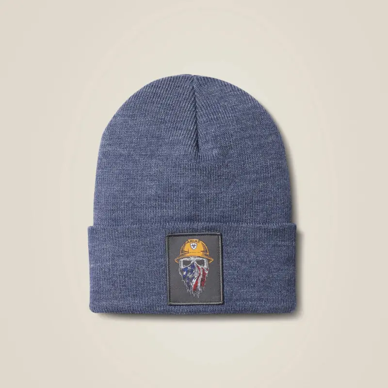 Ariat Born For This Patch Watch Cap – Embroidered Graphic Knit Beanie 1