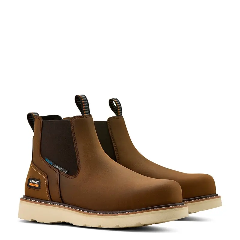 Ariat Rebar Wedge Chelsea Boot – 6-Inch Waterproof Eh Composite Toe (Men'S) 1