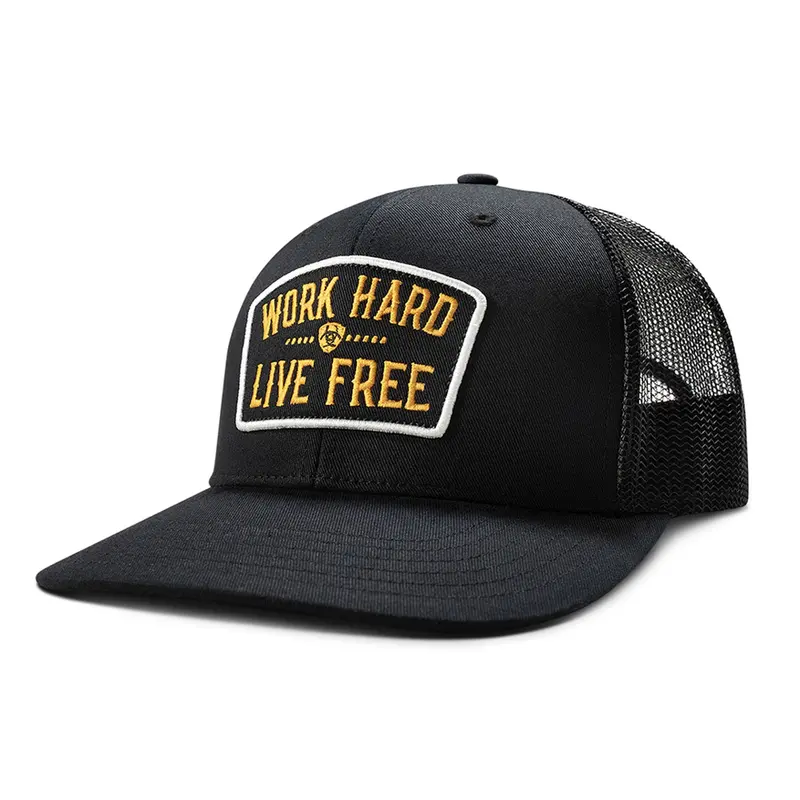 Ariat 'Work Hard Live Free' Adjustable Cotton Twill Hat 1