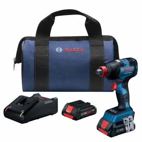Bosch Gdx18V-1800Cb25 18V Ec Brushless Two-In-One Impact Driver Kit – 1/4" & 1/2" Drive 1