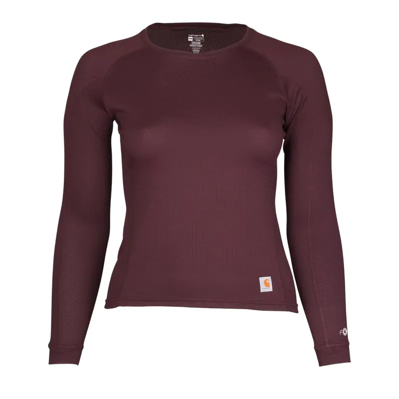 Carhartt Force® Women'S Midweight Waffle Crewneck Top 1