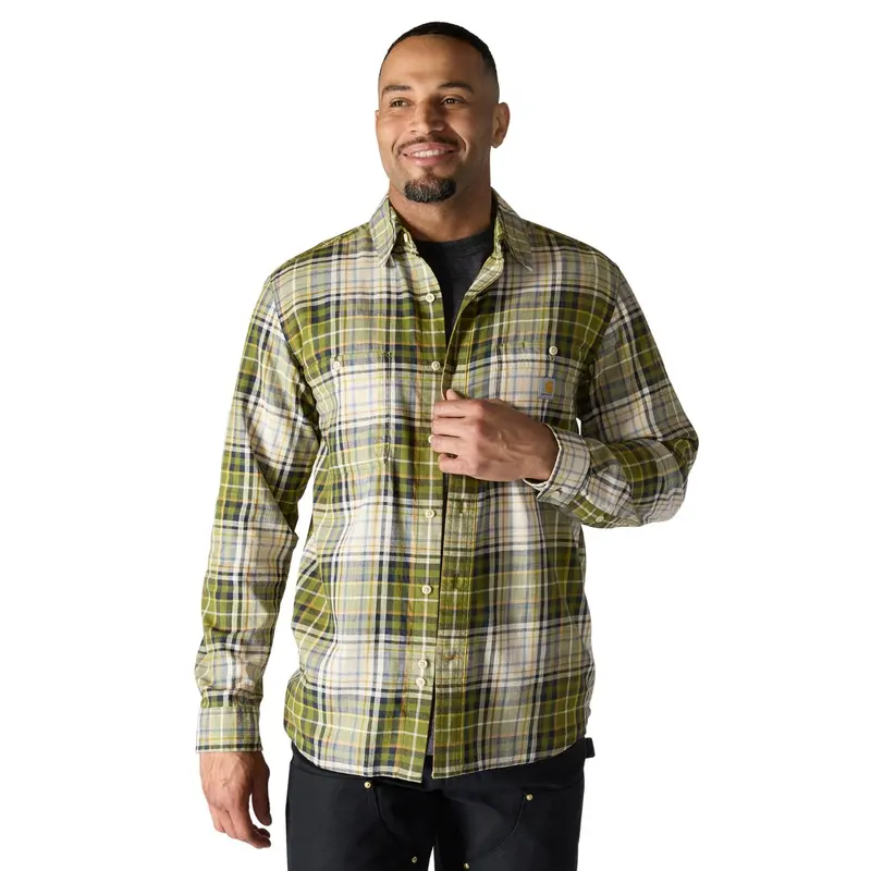 Carhartt Men’S Lightweight Rugged Flex Work Shirt – Long Sleeve 1