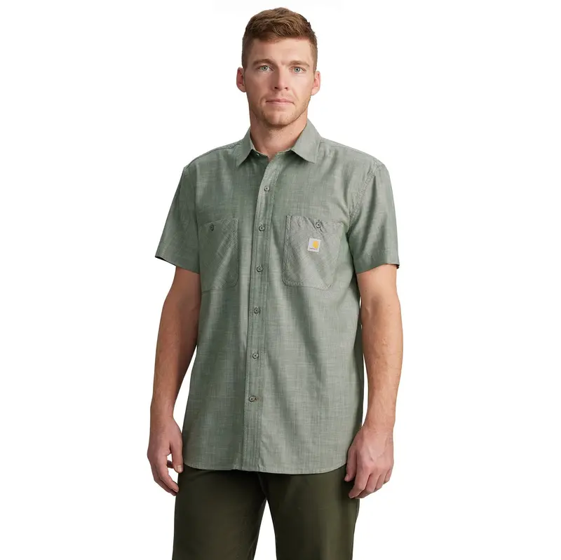 Carhartt Rugged Flex Relaxed Fit Short Sleeve Work Shirt – Ripstop Fabric 4