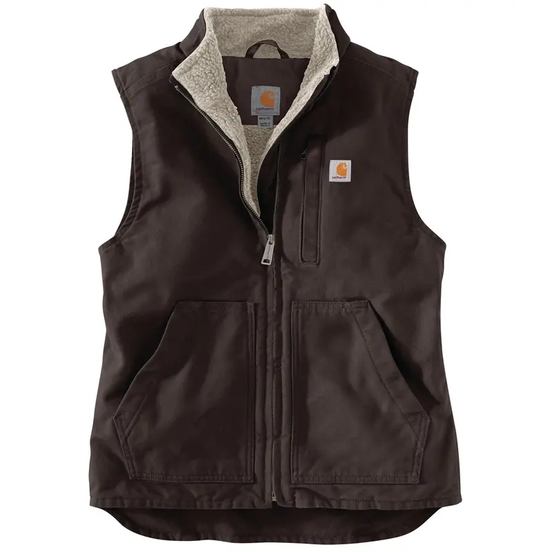 Carhartt Women'S Mock Neck Duck Vest – Washed, Lightweight Layering Piece 1