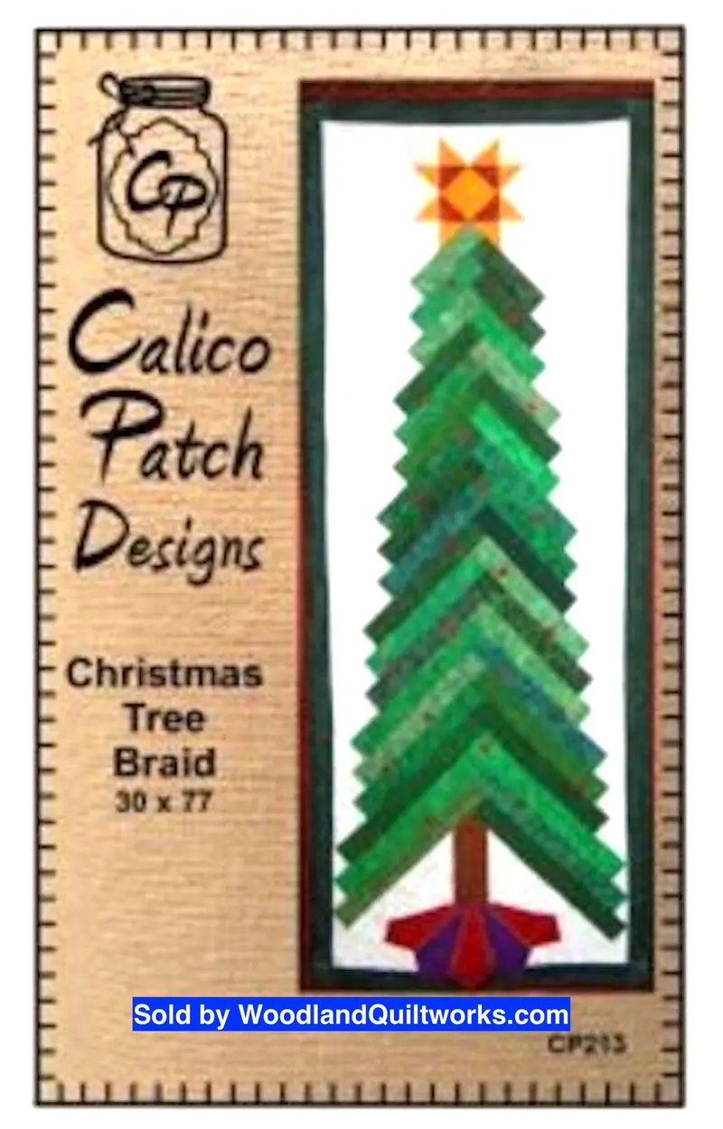 Christmas Tree Braid Quilt Template By Calico Patch Designs 1