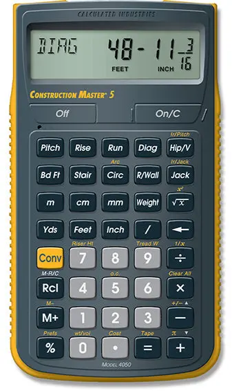 Construction Master Pro 5 Advanced Construction Calculator 1