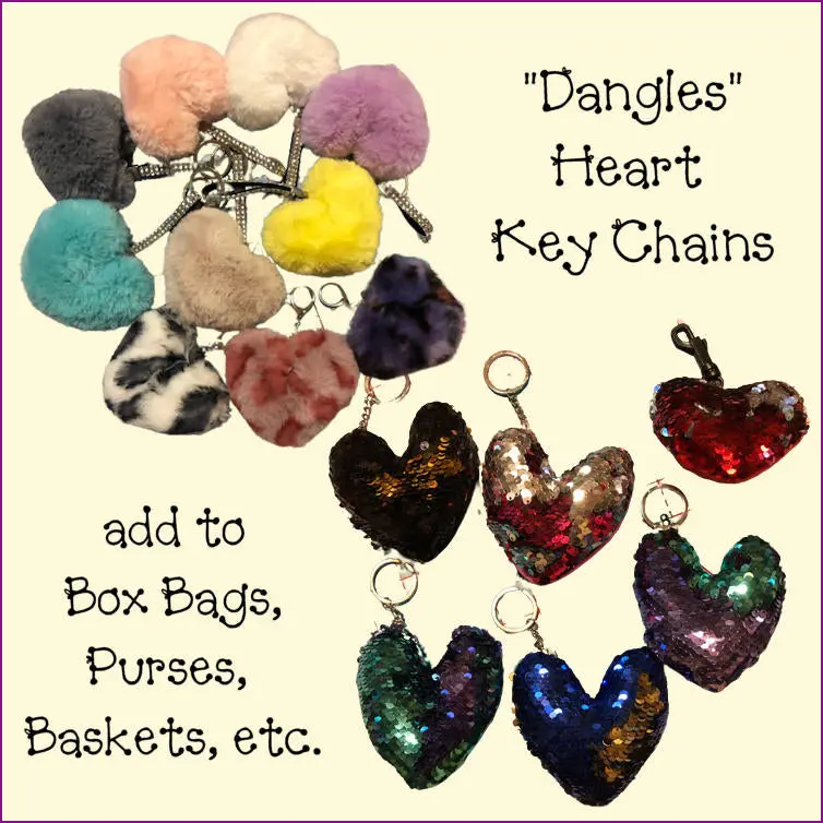 Dangle-Style Heart-Shaped Keychain Patterns 1