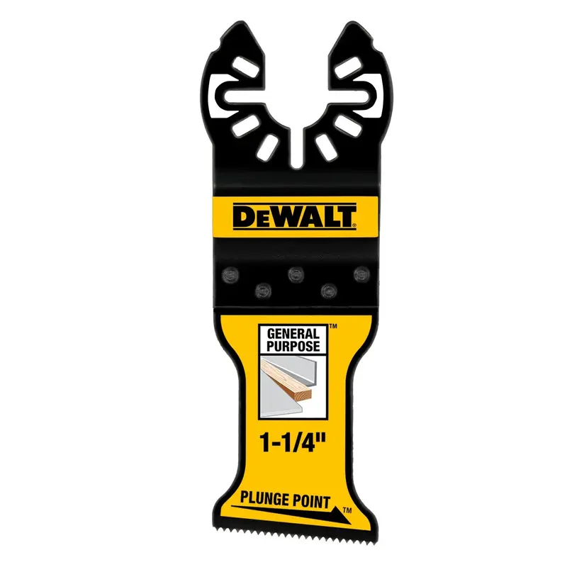 Dewalt 1-1/4-Inch Plunge-Point Oscillating Saw Blade — 10-Pack, All-Material Use 1
