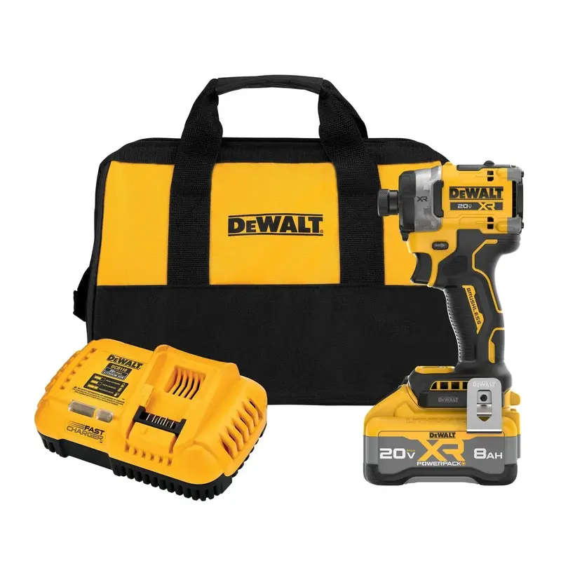 Dewalt 20V Max Xr Brushless Impact Driver Kit – 3-Speed High-Torque 1/4" Drive With Powerpack™ 1