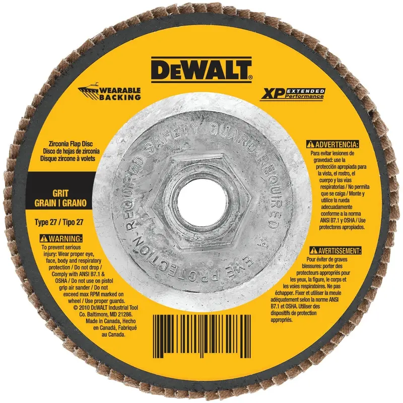 Dewalt Dw8220H 7-Inch × 5/8-Inch Z80 T27 Wb F Flap Disc 1
