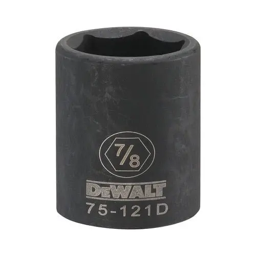 Dewalt Dwmt75121Osp 1/2" Drive 6-Point Impact Socket — 7/8" Sae, Reinforced Wall Thickness 1