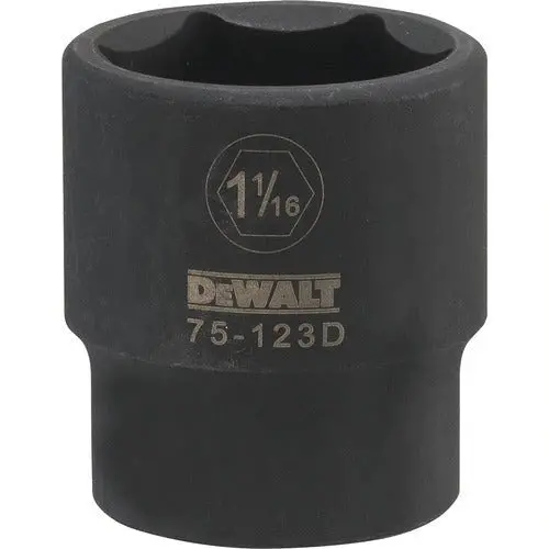 Dewalt Dwmt75123Osp 1/2" Drive 6-Point Impact Socket — 1-1/16" Sae, Professional-Grade Durability 1