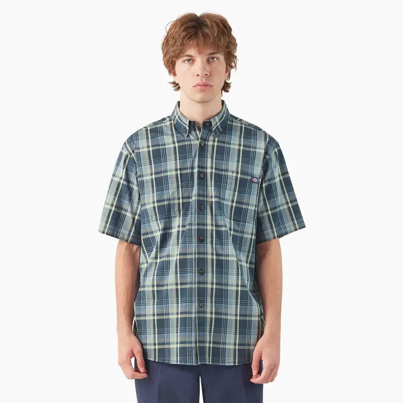 Dickies Men'S Flex Short-Sleeve Button-Down Work Shirt 1