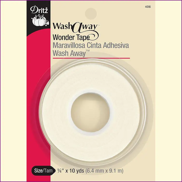 Dritz Wash-Away Wonder Tape – ¼" × 10 Yards 1