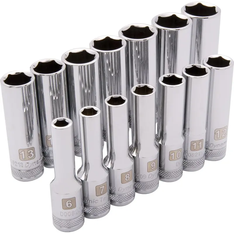 Dynamic Gt-D010005 14-Piece 6-Point Deep Metric Socket Set 1