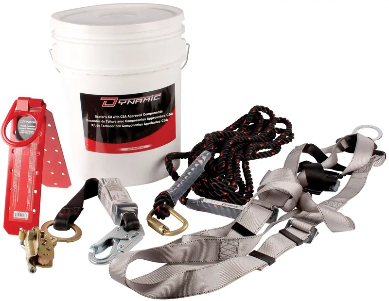 Dynamic Roofer’S Safety Harness Kit – Regular Size Fall Protection System 1