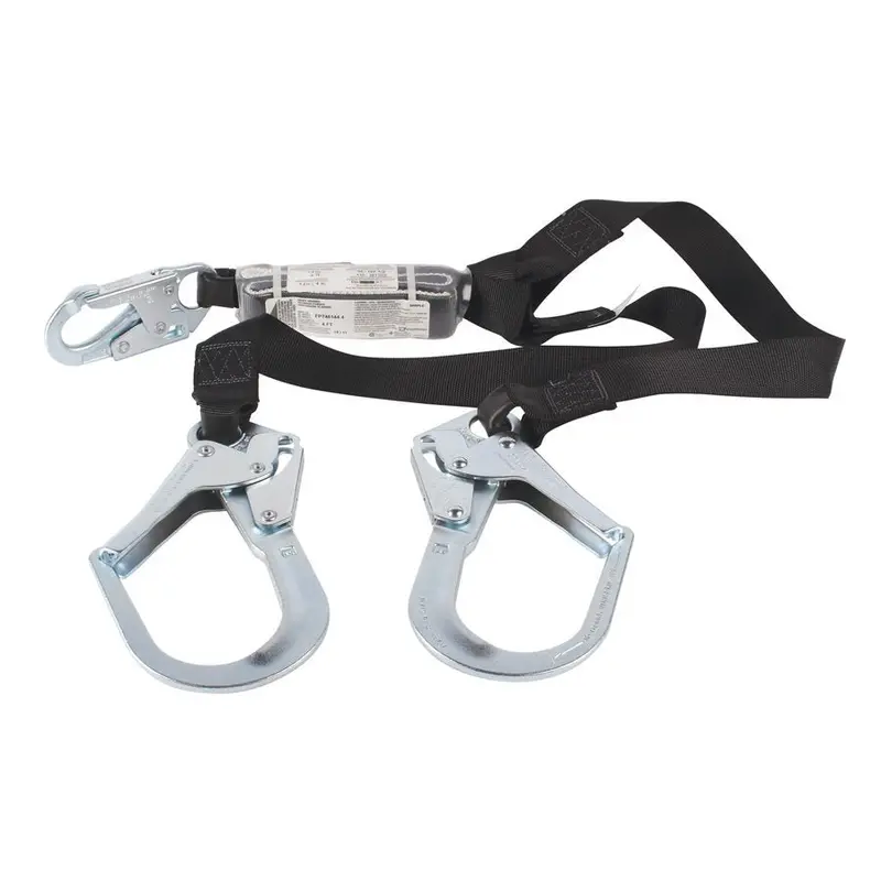 Dynamic Safety Fp7461446 6-Foot Y-Type Fall Arrest Lanyard – Heavy-Duty Hook For Anchorage Connection 1