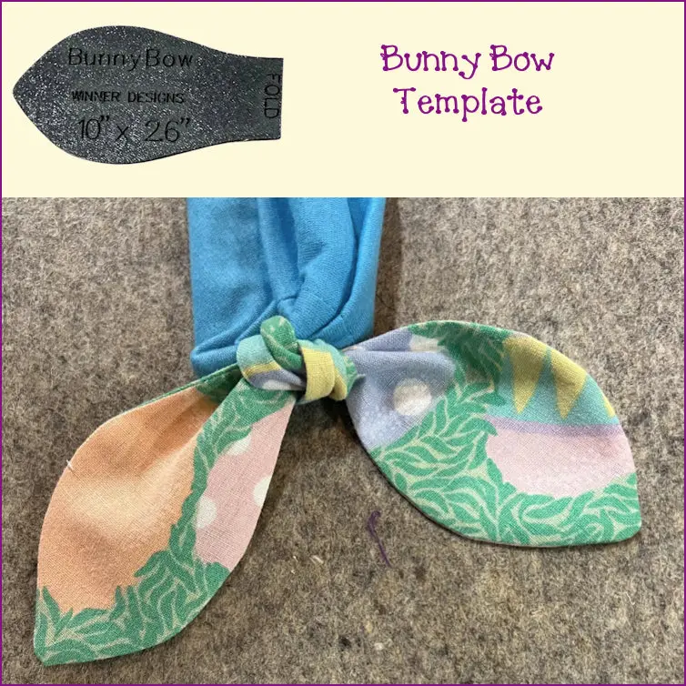 Easter Bunny Bow Sewing Template 1