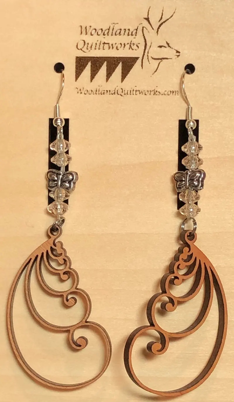 Eco-Conscious Feather Earrings – Style 20-10006 1
