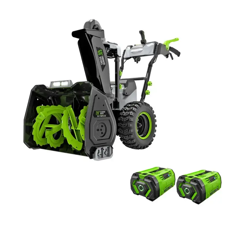 Ego Snt2807 28-Inch Self-Propelled 2-Stage Cordless Snow Blower – Dual 12.0Ah Batteries & Dual-Port Charger 1