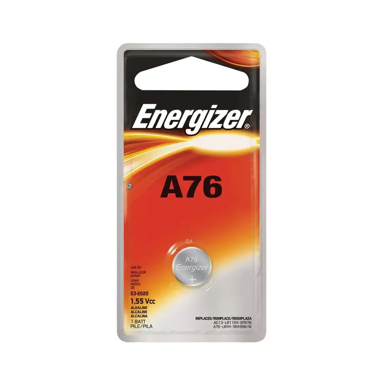 Energizer A76 Alkaline Button Cell Battery – 1.5V, High-Drain Performance 1