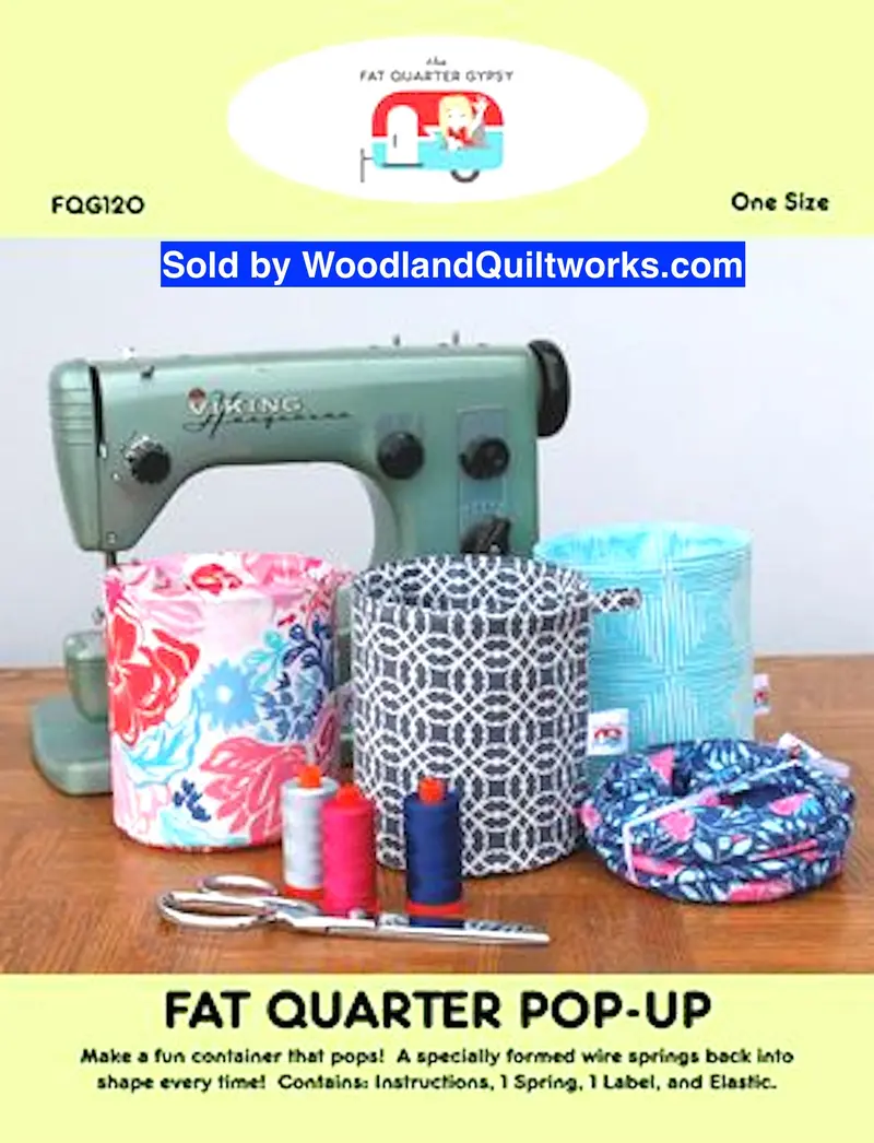 Fat Quarter Pop-Up Organizer Pattern 1