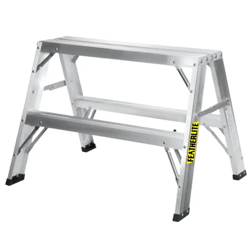 Featherlite 3702 Lightweight Step Ladder – 2-Tread Model 1