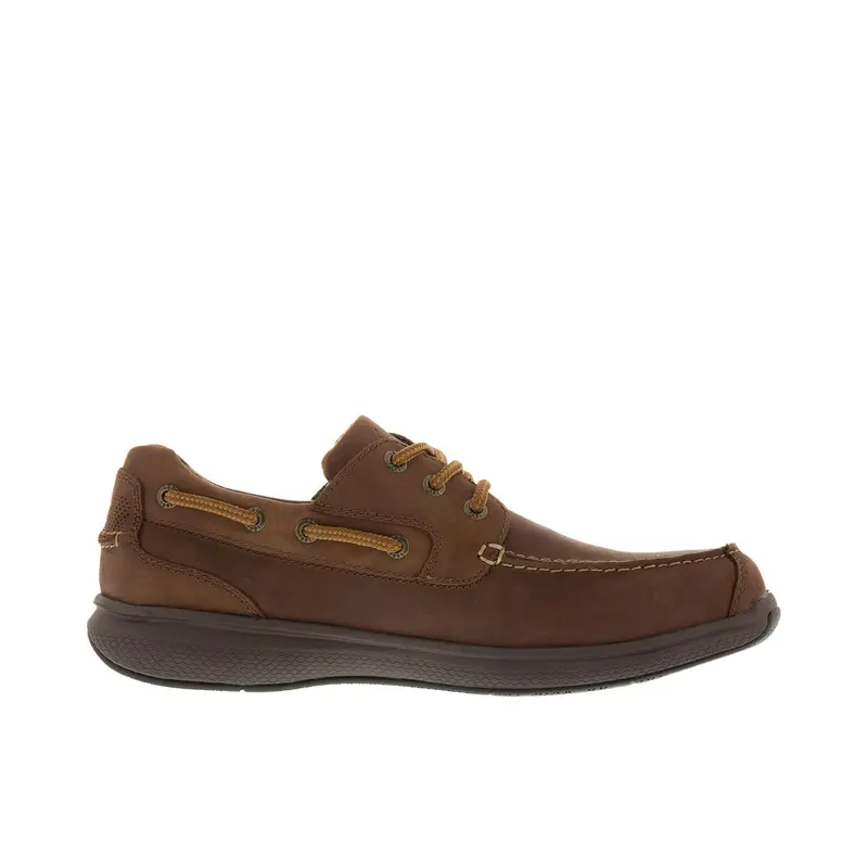 Florsheim Bayside Three-Eye Boat Shoe – Steel Toe Work Style For Men 1