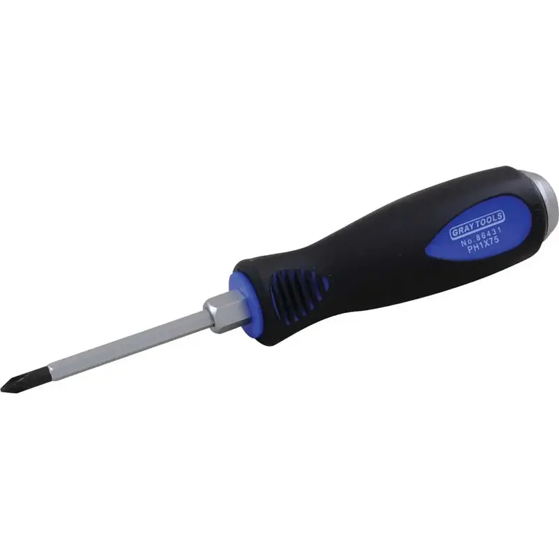 Gray Gt-86432 Heavy-Duty Ph#2 Screwdriver – Comfort Grip Handle 1