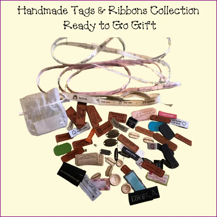 Handcrafted Gift Tags And Decorative Ribbon Assortment 1