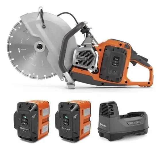 Husqvarna K1 Pace Battery-Powered Power Cutter – 14" Blade, Complete Starter Kit 1