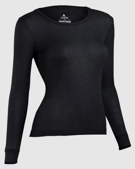 Indera Mills Women'S Silvadur Antimicrobial Rib-Knit Top 1