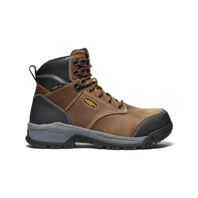 Keen Evanston 6-Inch Waterproof Work Boots For Men – Carbon Fiber Safety Toe 1