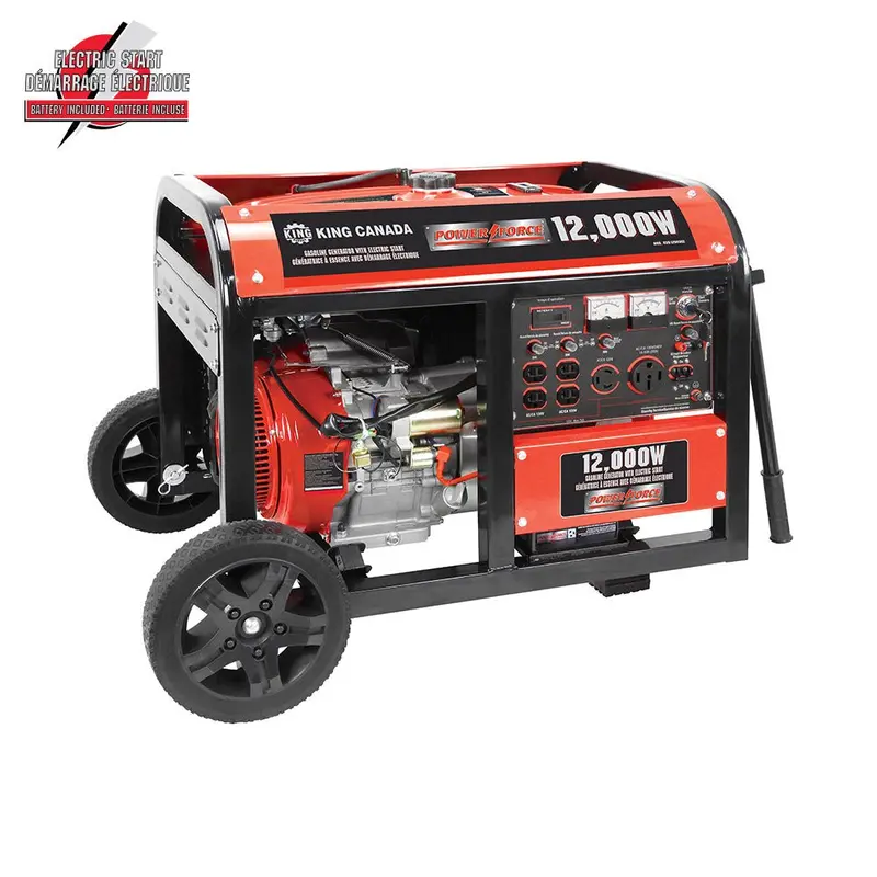 King Canada 12,000-Watt Gas-Powered Generator With Electric Start (Kcg-12000Ge) 1