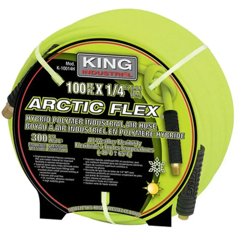 King Canada K-10014H 1/4-Inch X 100-Foot Arctic Flex Industrial Air Hose – 300 Psi Rated 1