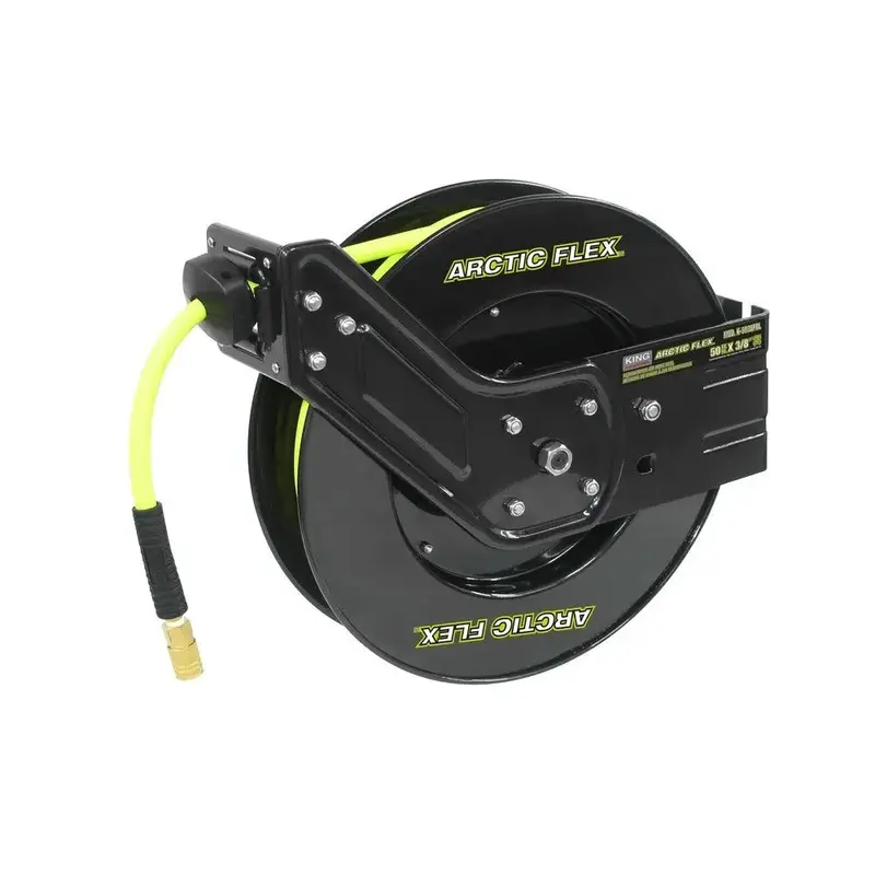 King Canada K-5038Frl 3/8-Inch X 50-Foot Retractable Air Hose Reel – 300 Psi Rated 1