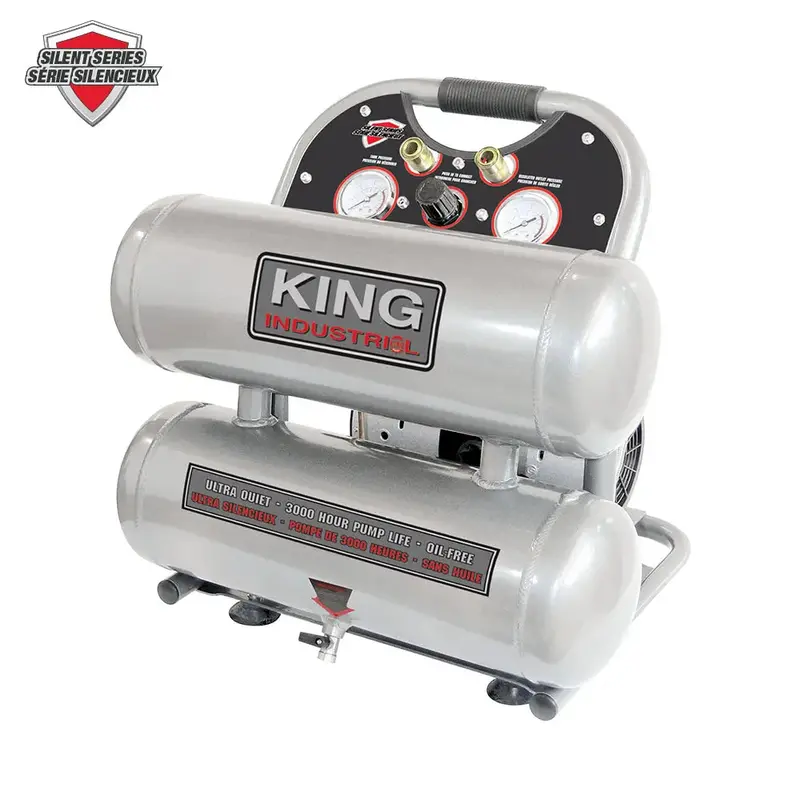King Canada Kc-4620A 4.6-Gallon Quiet Oil-Free Air Compressor 1