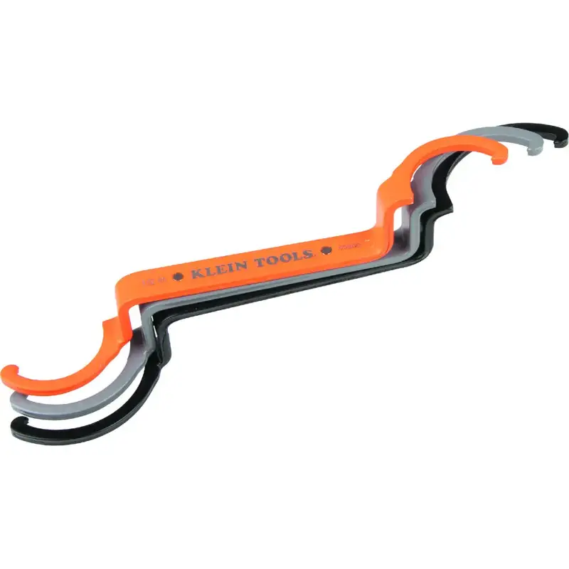 Klein Kle-50900R Locknut Wrench Kit — Ergonomic Dual-Jaw Design, 5-Piece Set 1