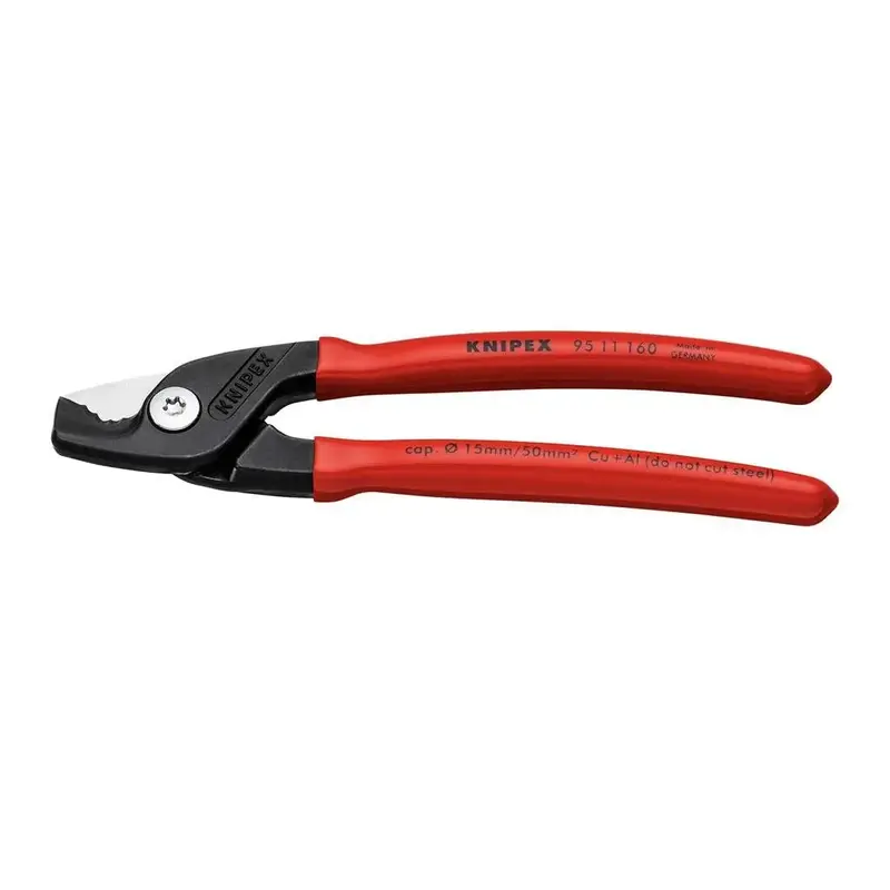 Knipex 9511160Sba Stepcut Cable Shears — 6.25" Ergonomic Hand Tool For Clean Wire Cutting 1