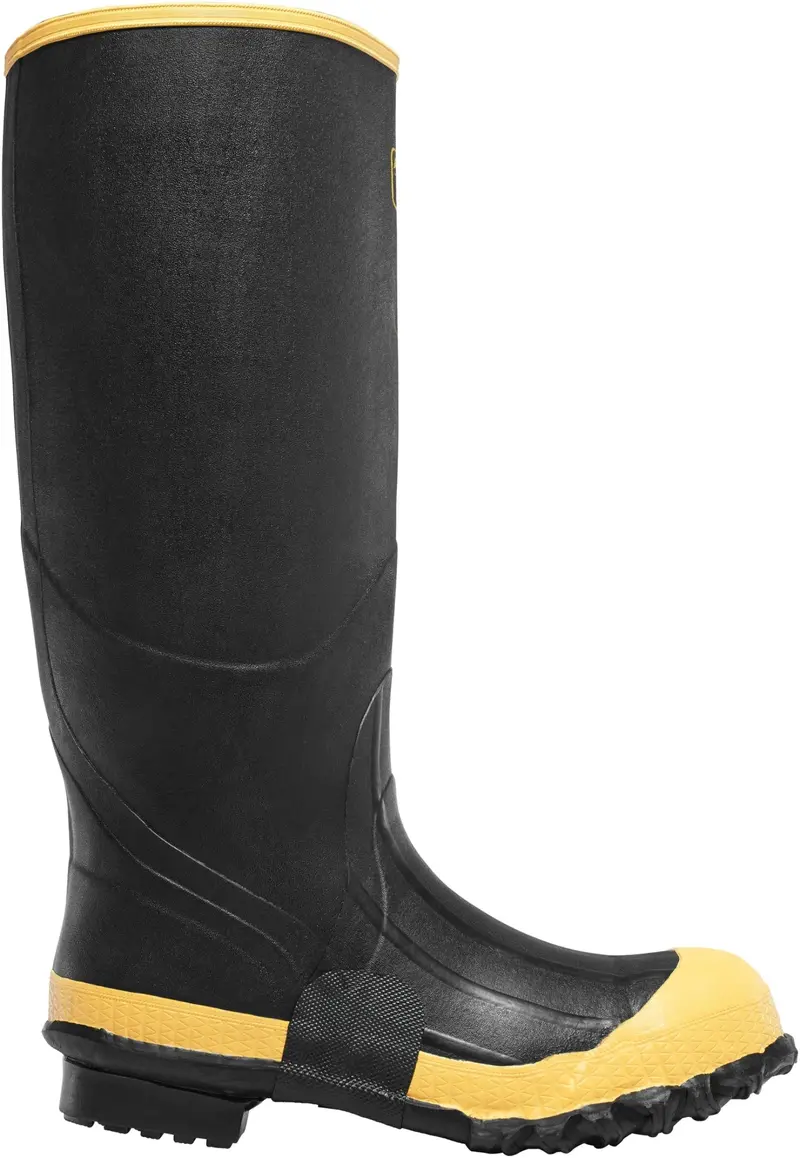 Lacrosse Premium 16-Inch Knee-High Waterproof Steel-Toe Rubber Boot For Men 1