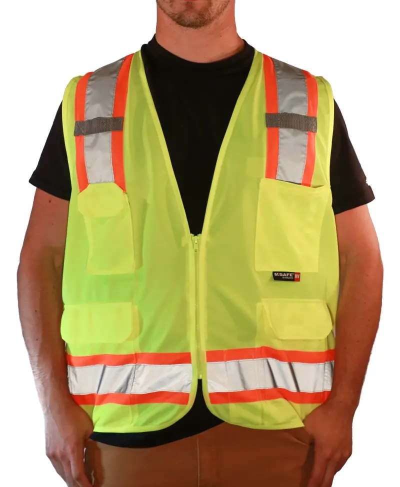 Majestic Class 2 Surveyor Vest – Mesh Back Design For Ventilation 1