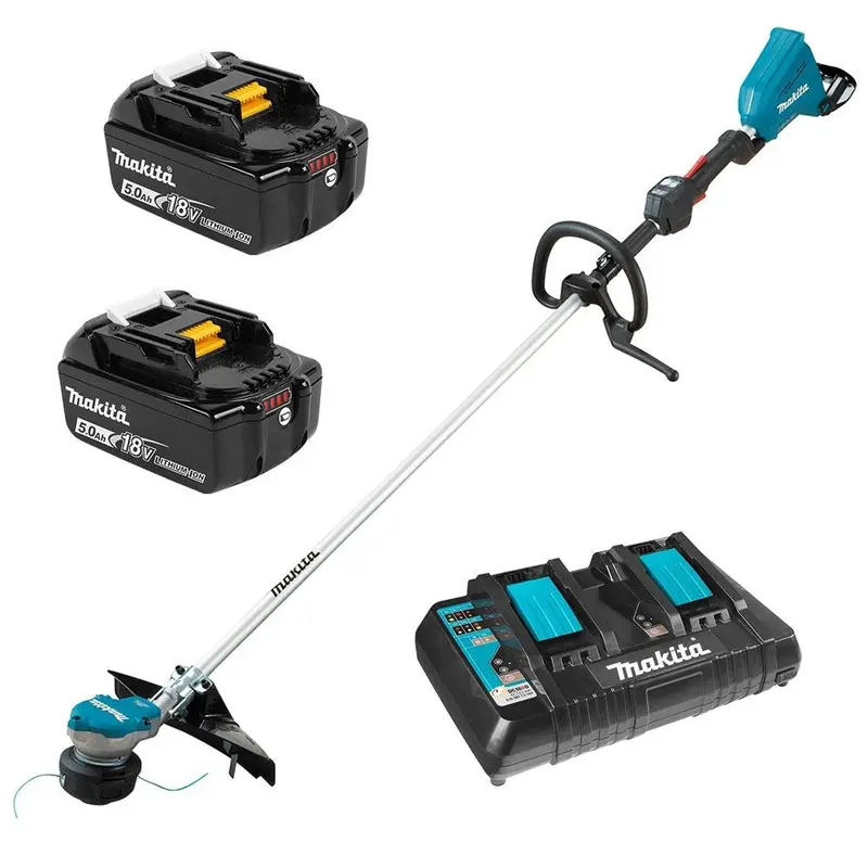 Makita Dur368Lpt2 Dual-Battery 15" Line Trimmer Kit — 18V X 2 With 5Ah Packs 1
