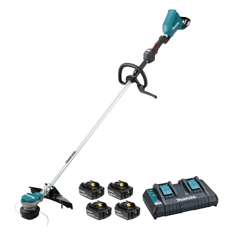 Makita Dur368Lpt4 – 36V Dual-Battery 15" Cordless Line Trimmer Kit (Includes Four 5Ah Batteries) 1
