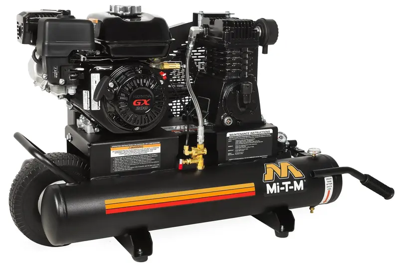 Mi-T-M Am1-Ph65-08M Honda Wheelbarrow Compressor — 6 Hp, 13.9 Cfm 1