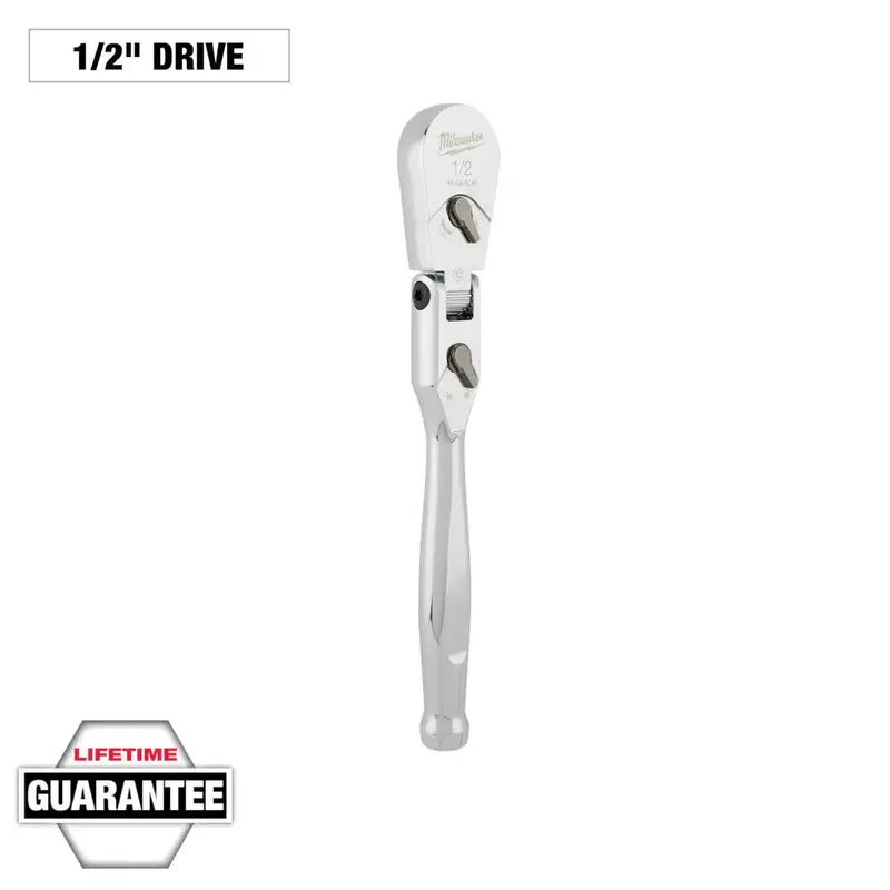 Milwaukee 1/2" Drive 11" Flex Head Ratchet – Low-Profile Articulating Design 1