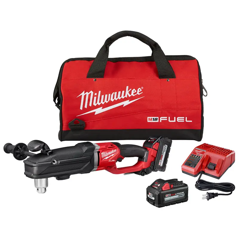 Milwaukee 2809-22: M18 Fuel™ Super Hawg™ 1/2-Inch Right-Angle Drill Kit 1
