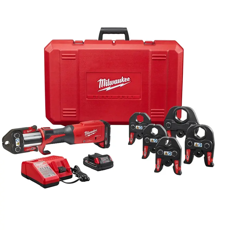 Milwaukee 2922-22 M18 Force Logic Press Tool With One-Key Tech & 1/2"–2" Cts Jaws 1